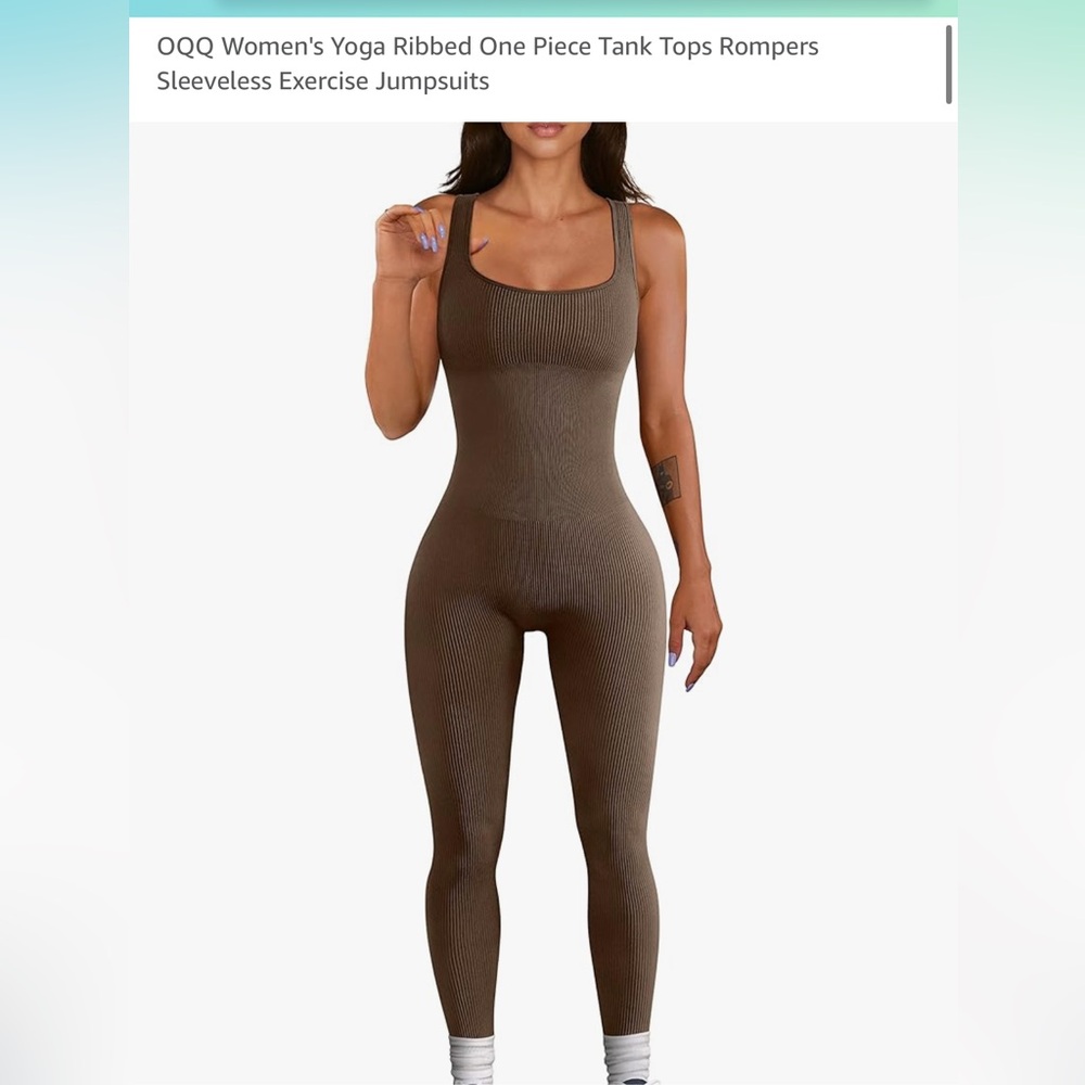 ✨3X25✨ OQQ Brand new Bodysuit coffee size S